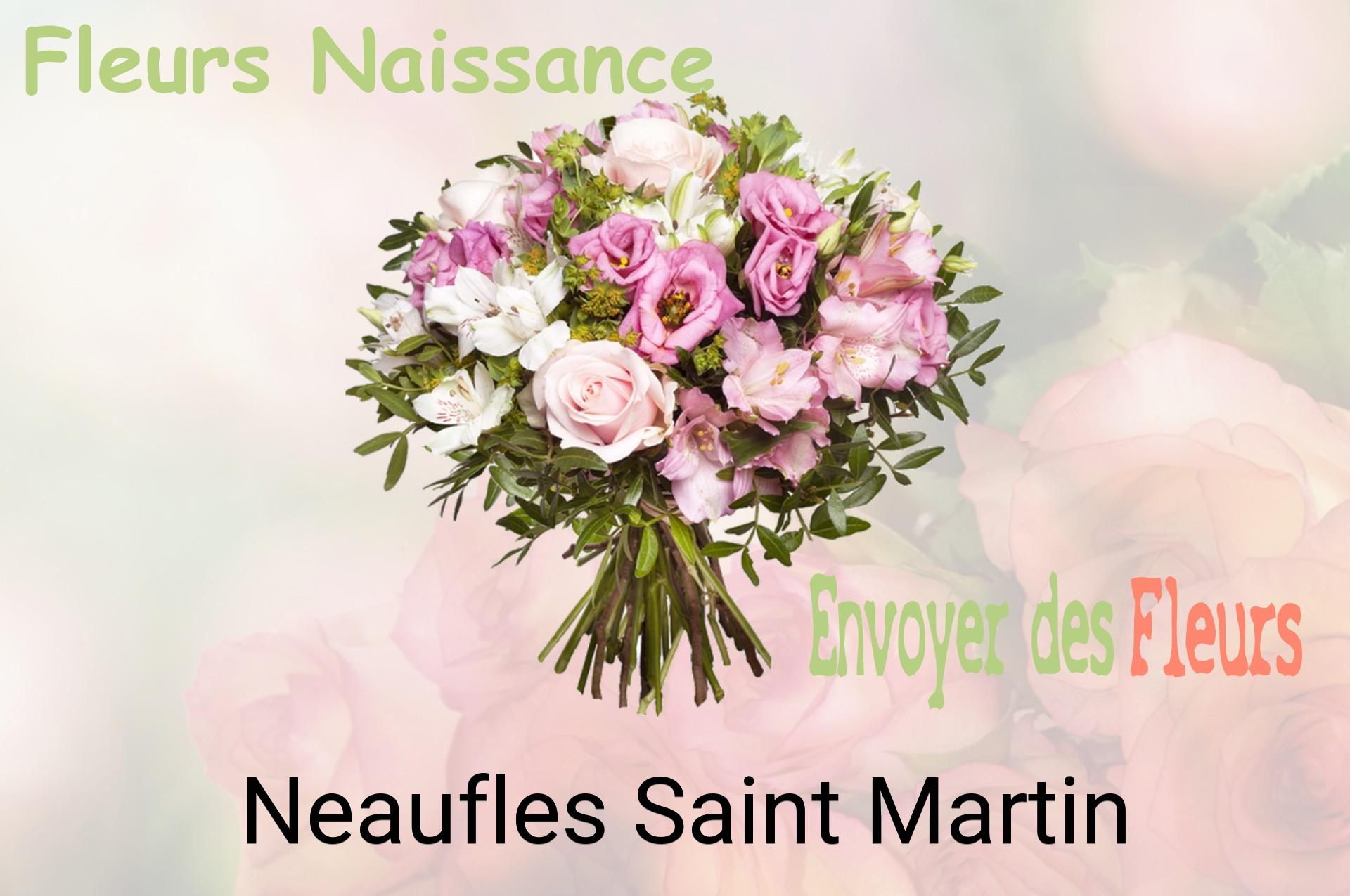 Bouquet de fleurs de naissance livré à Neaufles-Saint-Martin